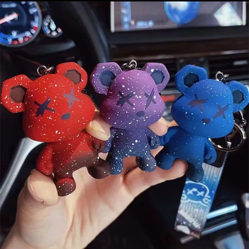 Colorful Bear Keychain - Picture 3 of 3